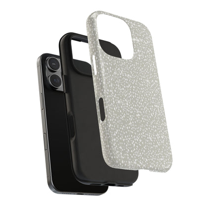 Speckled Gray Tough Phone Case — Protective Shockproof iPhone Cover