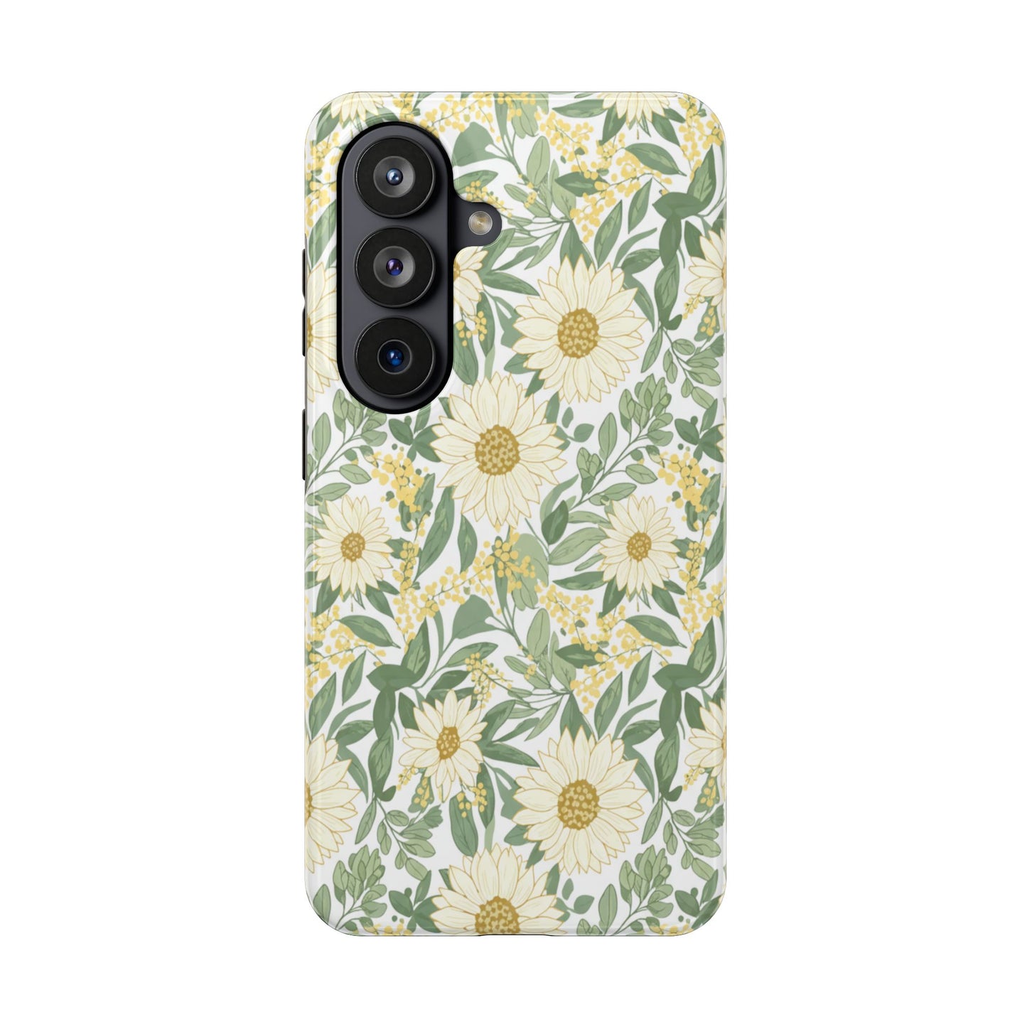 Daisy Meadow Tough Phone Case — Floral Protective Phone Cover