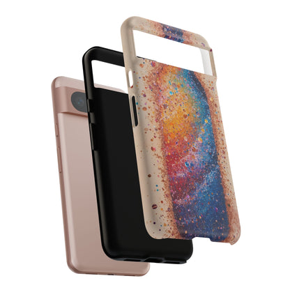 Galaxy Bottle Tough Phone Case — Colorful Nebula Splash iPhone Cover
