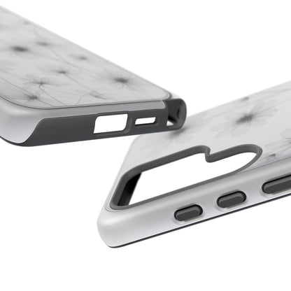 Tough Case — Black & White Floral Tough Phone Case