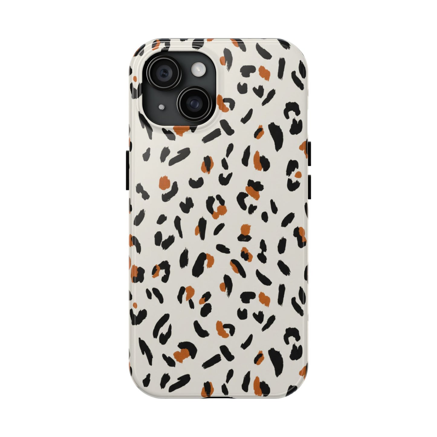 Leopard Print Tough Phone Case — Stylish Protective iPhone Cover