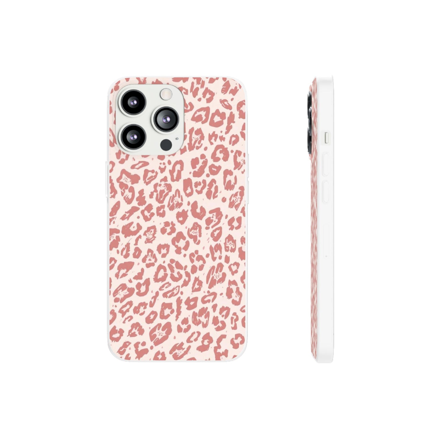 Pink Leopard Print Phone Case – Slim Flexible Protective Cover
