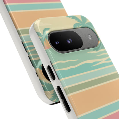 Tough Case — Retro Pastel Sunset Palm Tree Phone Case