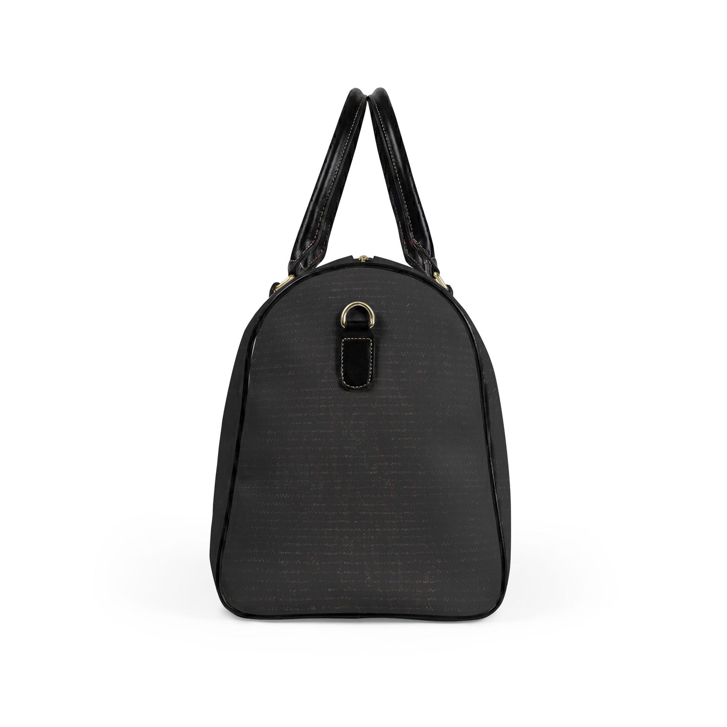 Classic Leather Travel Bag — Black Duffel Weekend Holdall