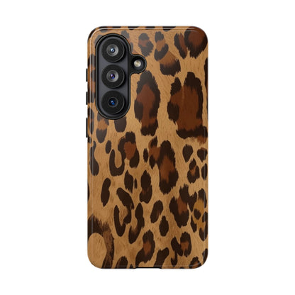 Leopard Print Tough Phone Case — Durable Animal Print Protective Cover