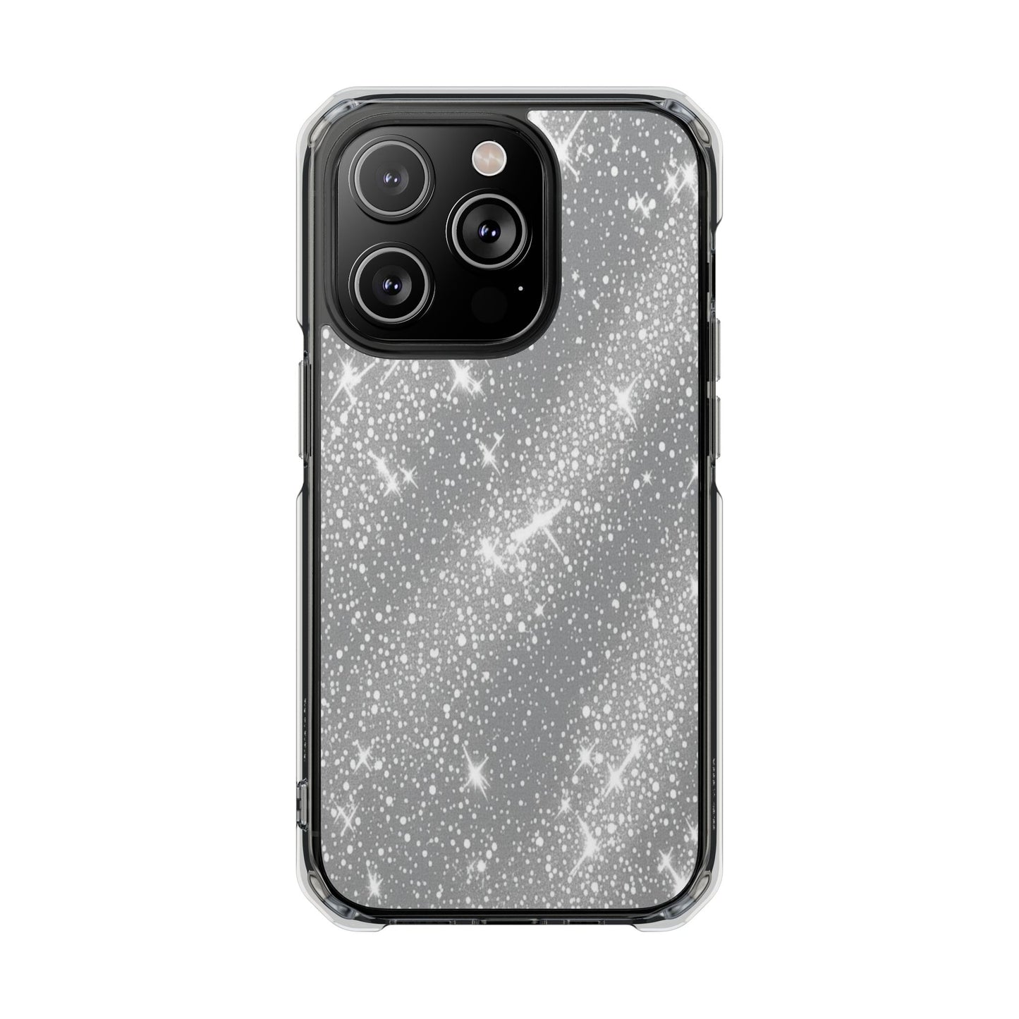 Clear Glitter Magnetic Phone Case — Sparkle Impact Protection