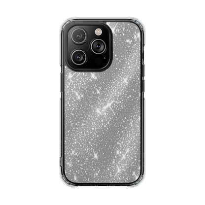 Clear Glitter Magnetic Phone Case — Sparkle Impact Protection