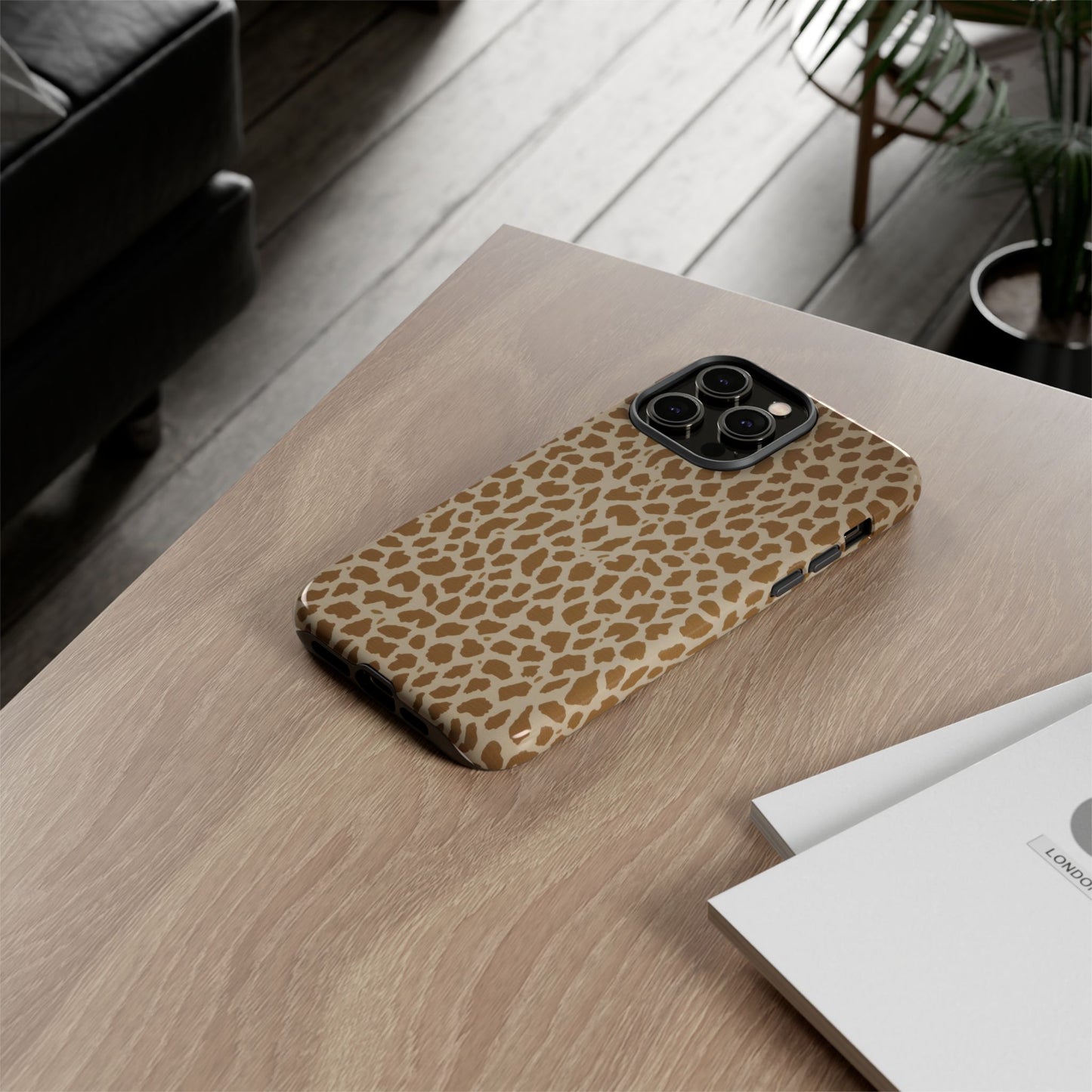 Leopard Print Tough Phone Case — Slim Protective Animal Pattern