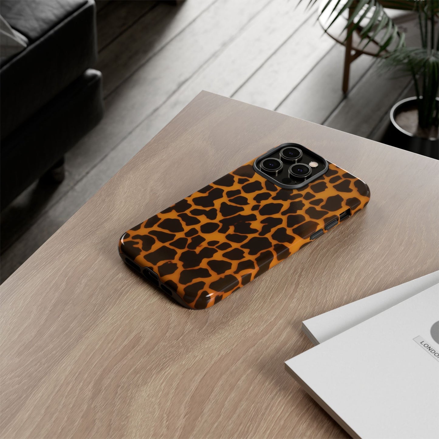 Leopard Print Tough Phone Case — Slim Protective iPhone Cover