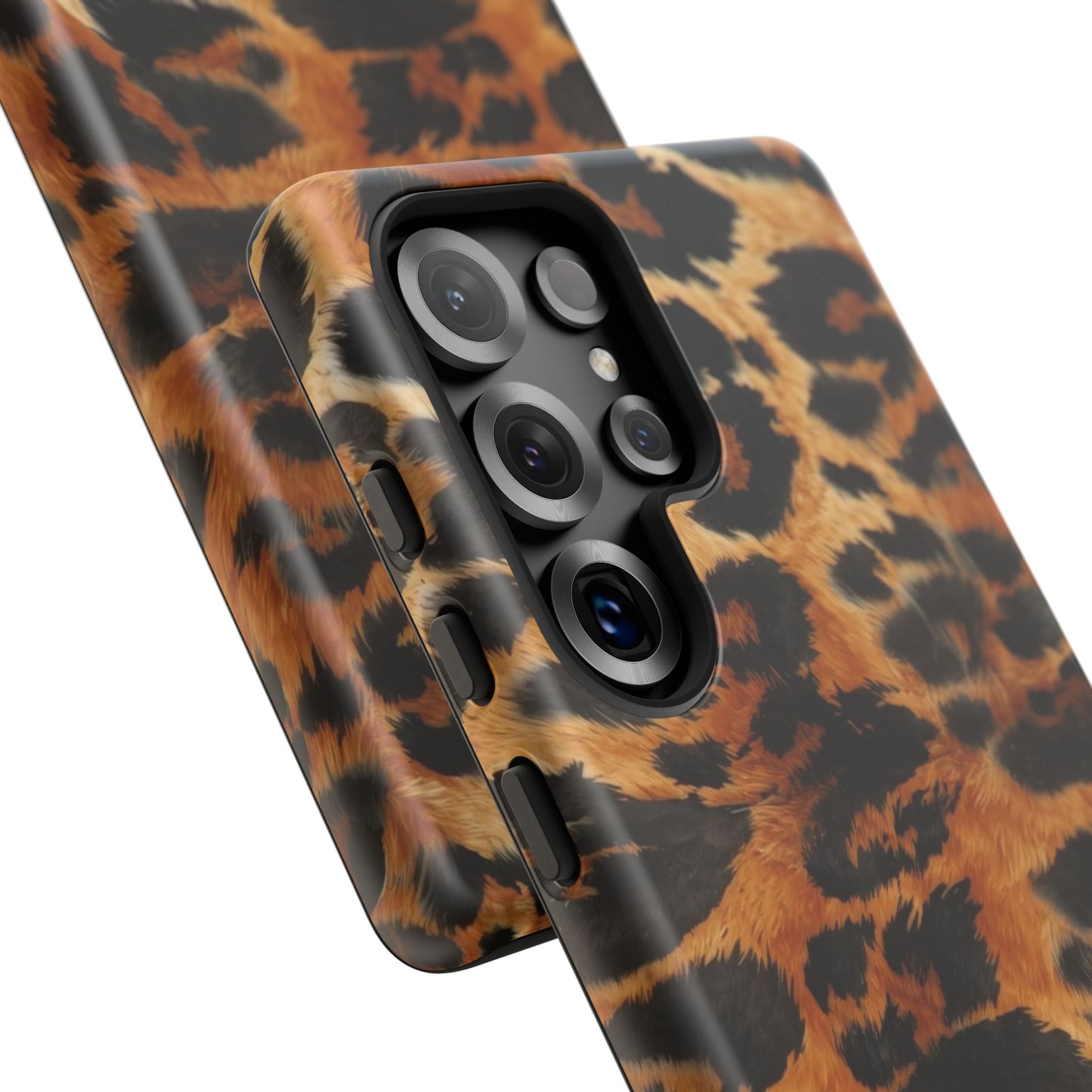 Leopard Print Tough Phone Case – Rugged Protective iPhone Cover