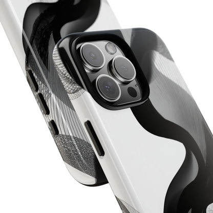 Phone Case — Monochrome Abstract Protective Cover
