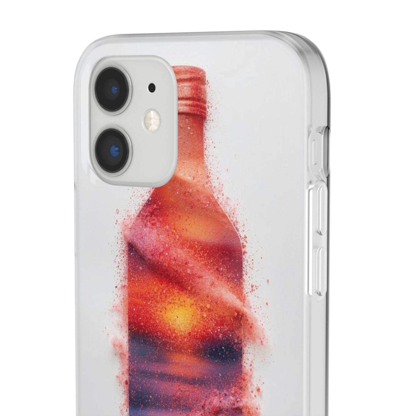 Galaxy Bottle Phone Case — Abstract Cosmic Beverage Design Flexible Case