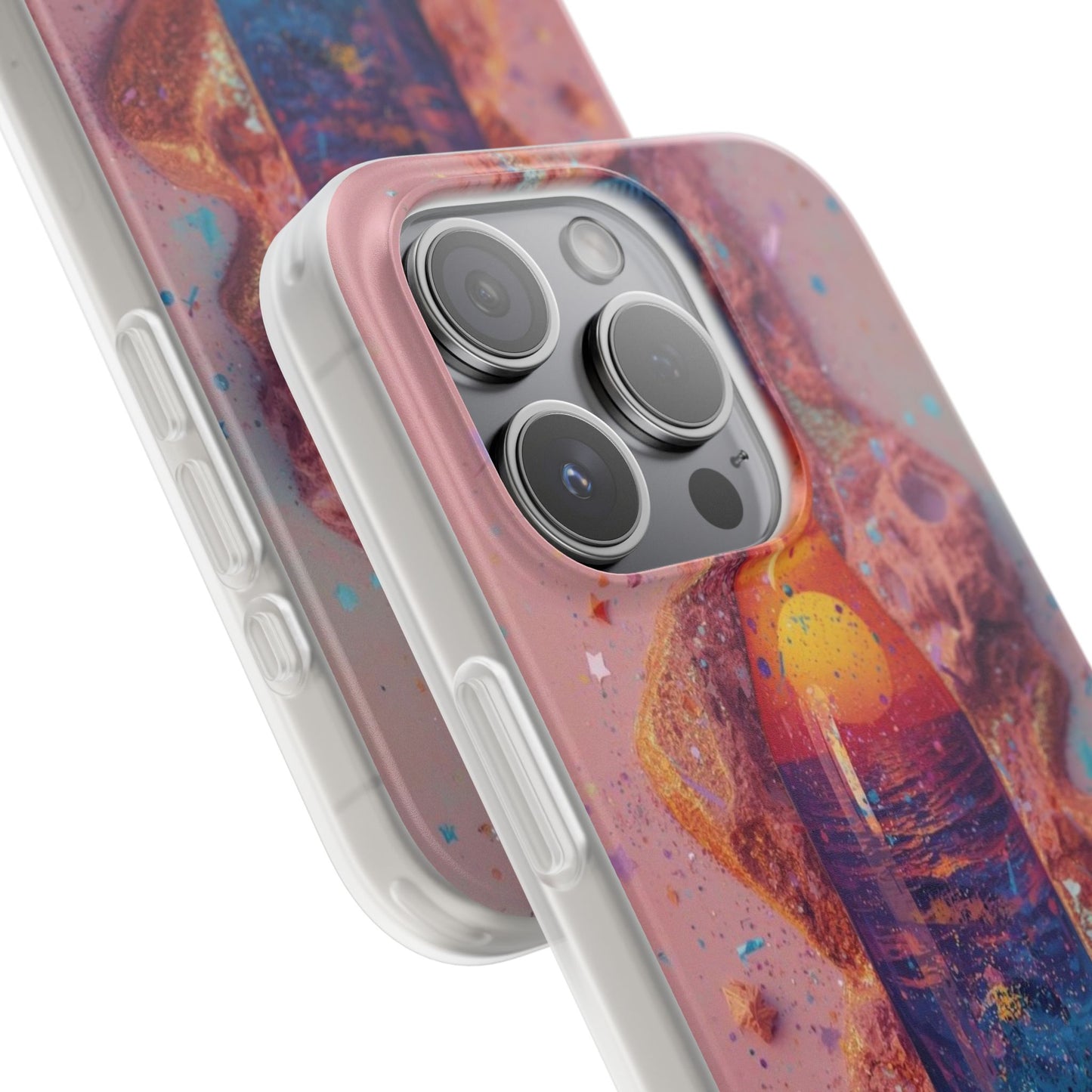 Phone Case — Surreal Sunset Bottle Art Flexible Protective Cover