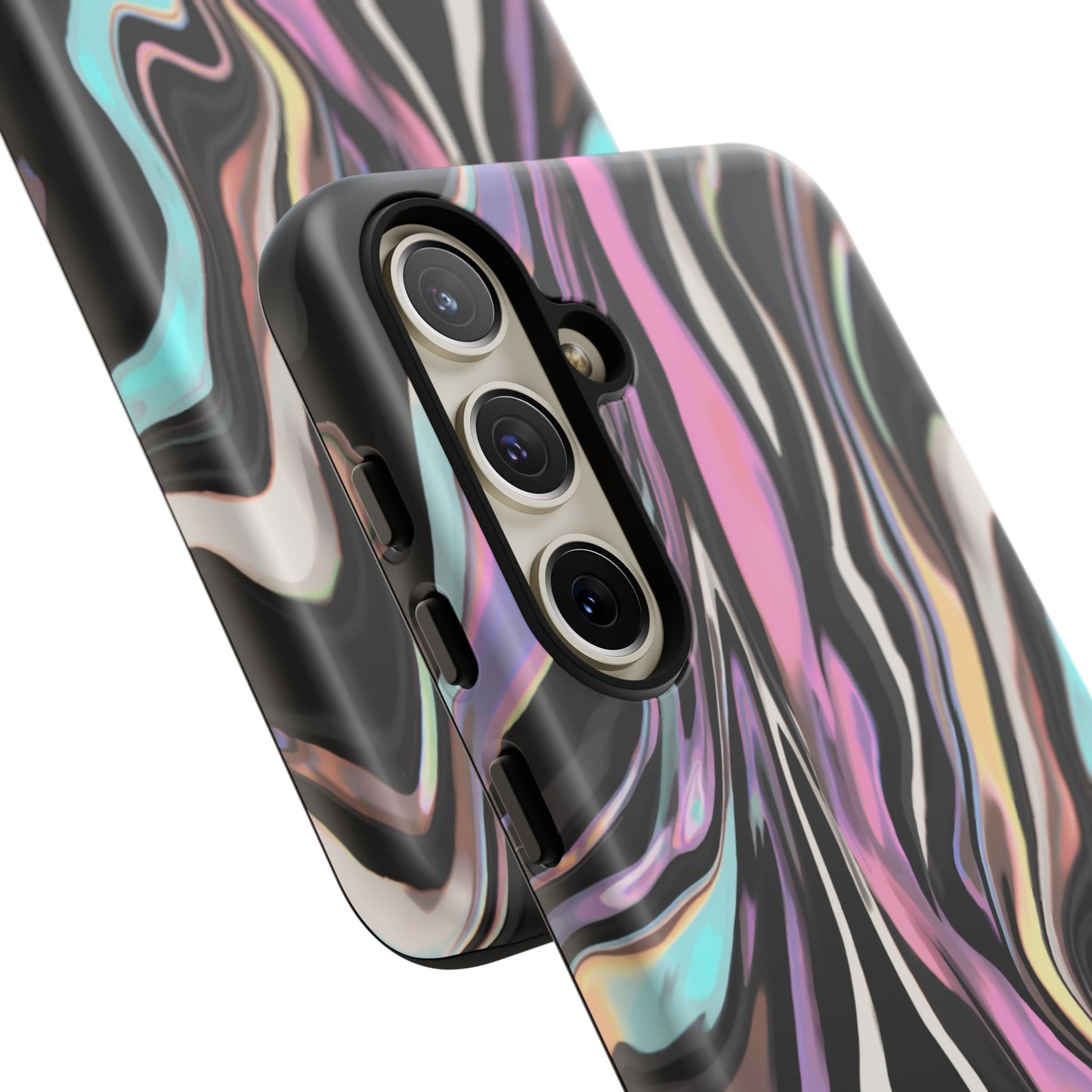 Abstract Marble Tough Phone Case — Pastel Swirl Protective Cover