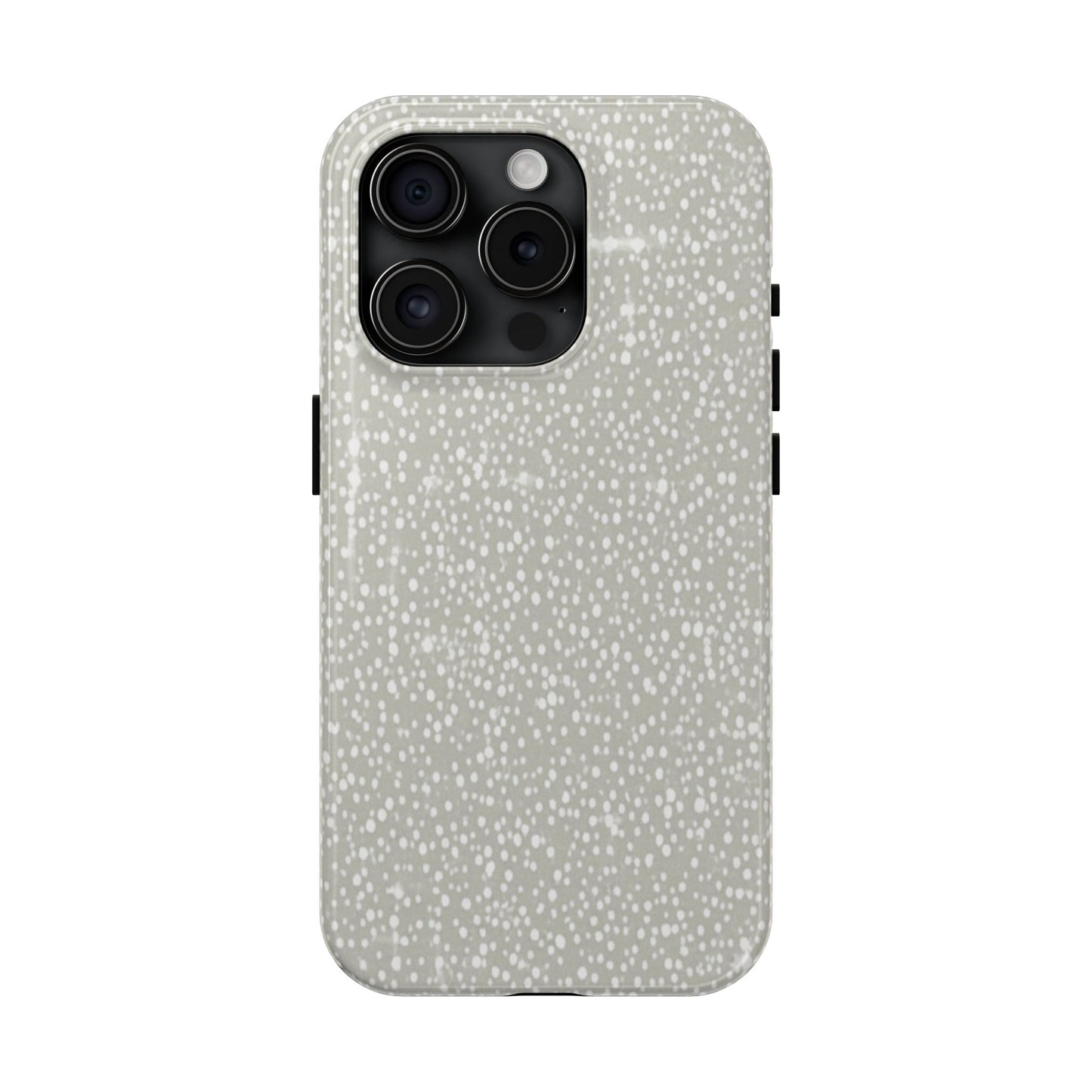 Speckled Gray Tough Phone Case — Protective Shockproof iPhone Cover