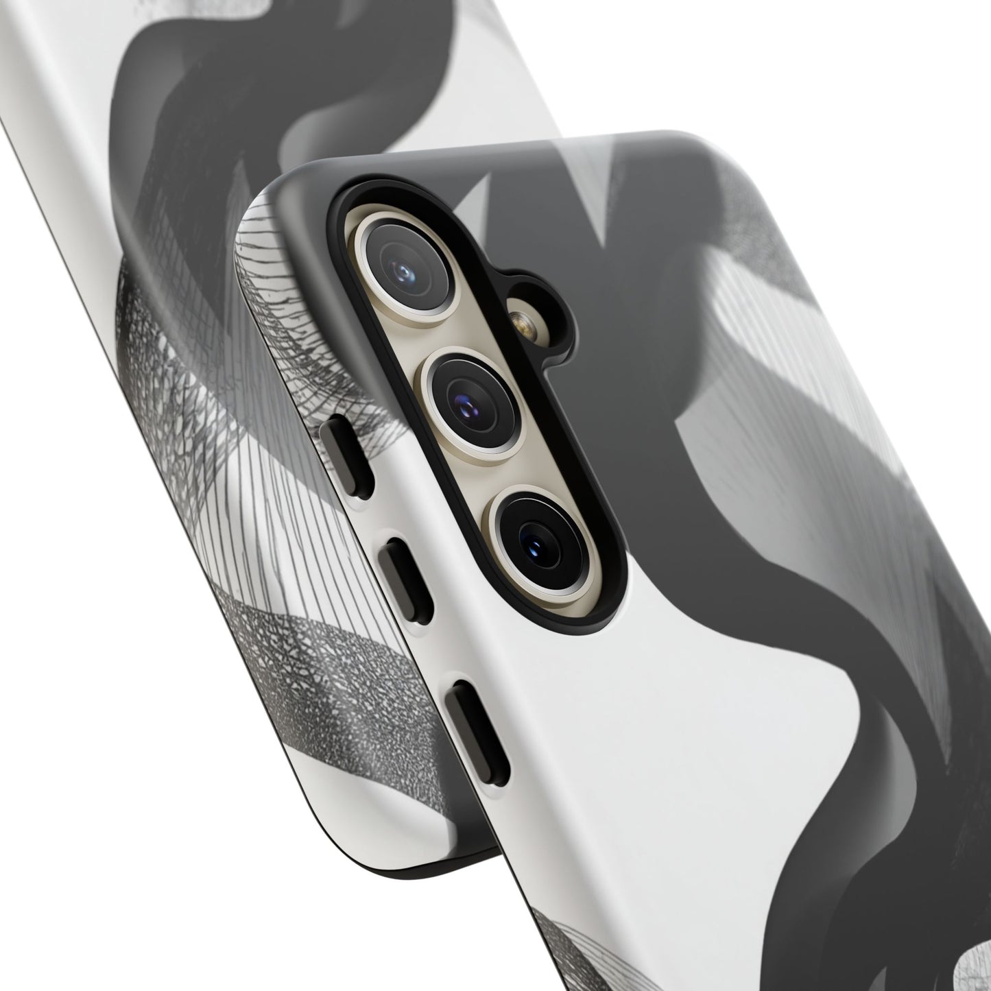 Phone Case — Monochrome Abstract Protective Cover