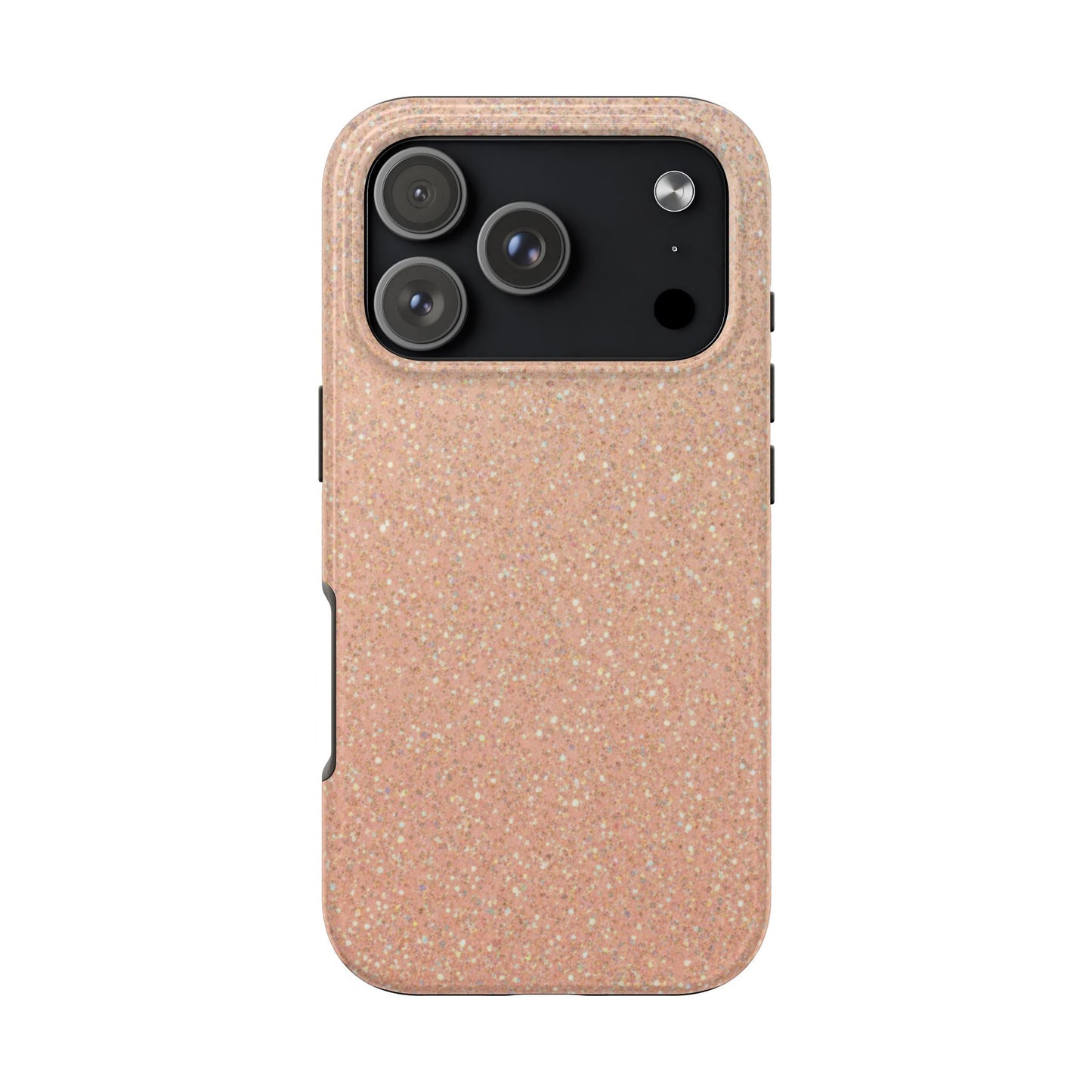 Glitter Rose Gold Tough Phone Case — Sparkling Protective iPhone Cover