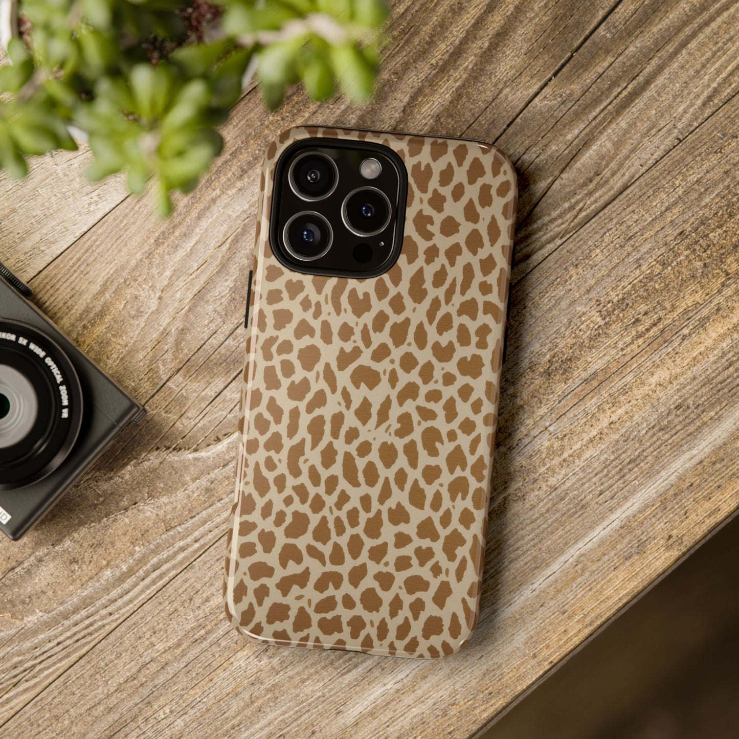 Leopard Print Tough Phone Case — Slim Protective Animal Pattern