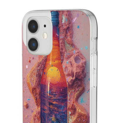 Phone Case — Surreal Sunset Bottle Art Flexible Protective Cover