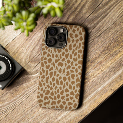 Leopard Print Tough Phone Case — Slim Protective Animal Pattern