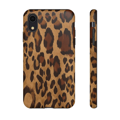 Leopard Print Tough Phone Case — Durable Animal Print Protective Cover