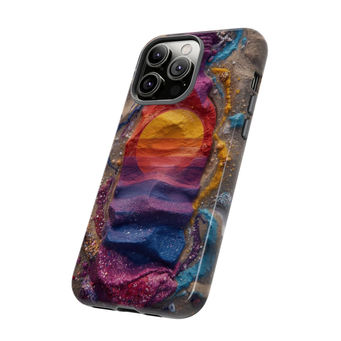 Phone Case — Colorful Sand Art Sunset Tough Protective Case