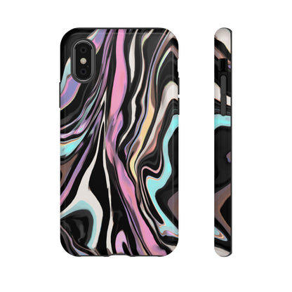 Abstract Marble Tough Phone Case — Pastel Swirl Protective Cover
