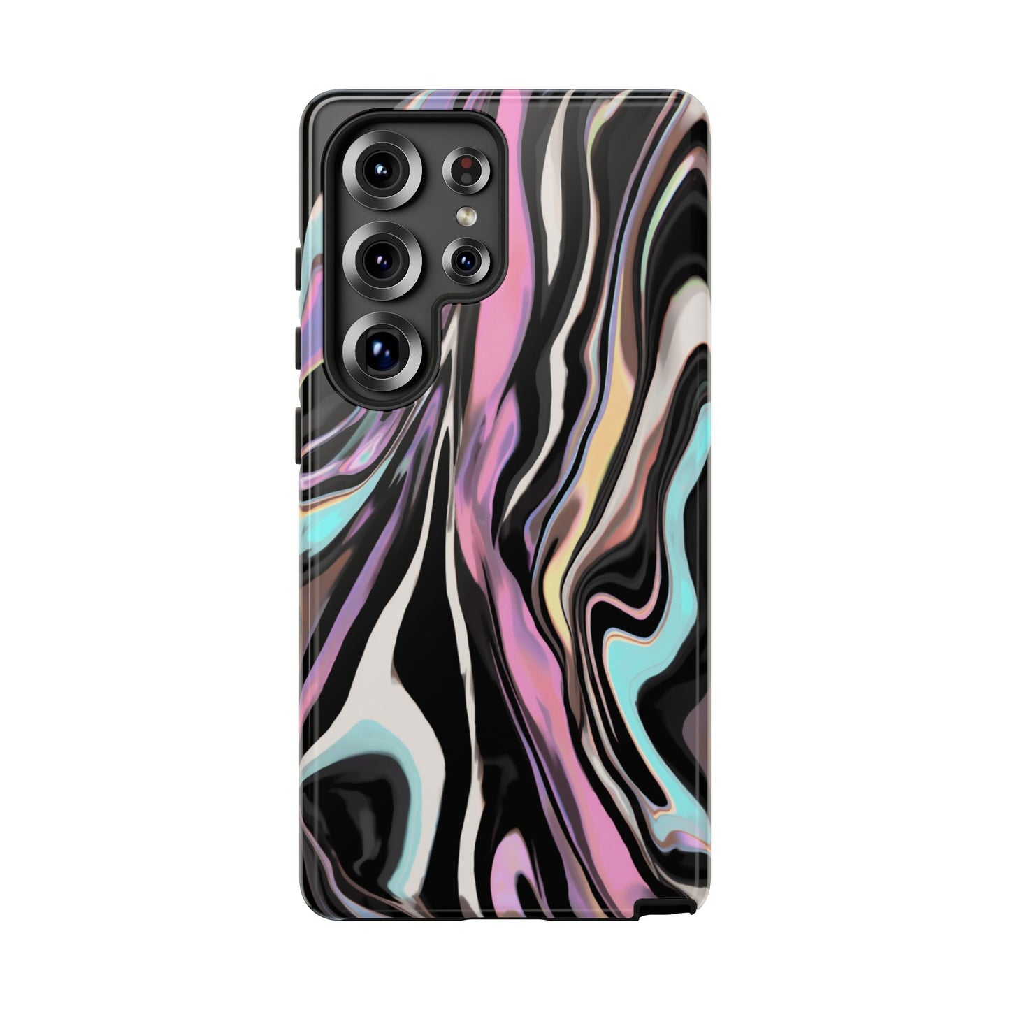 Abstract Marble Tough Phone Case — Pastel Swirl Protective Cover