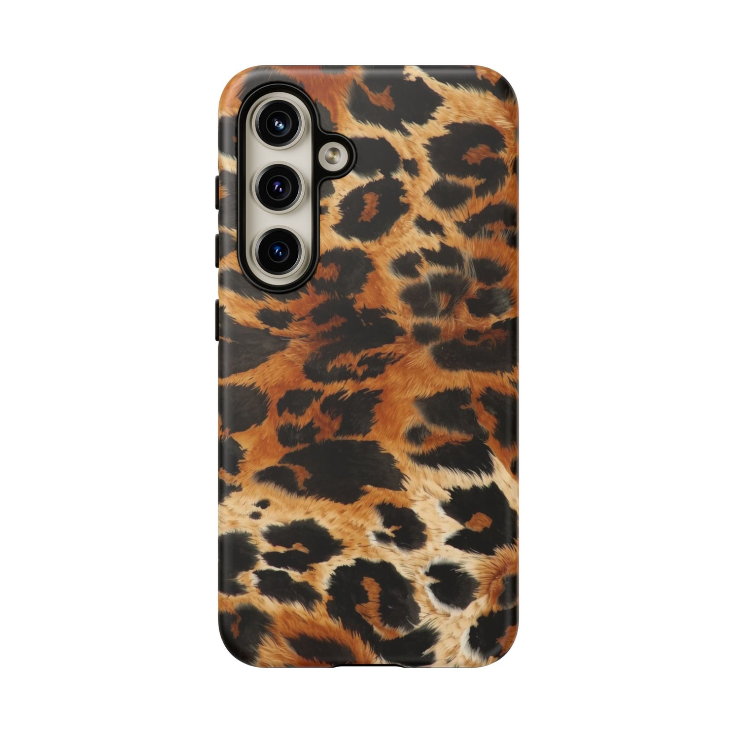 Leopard Print Tough Phone Case – Rugged Protective iPhone Cover