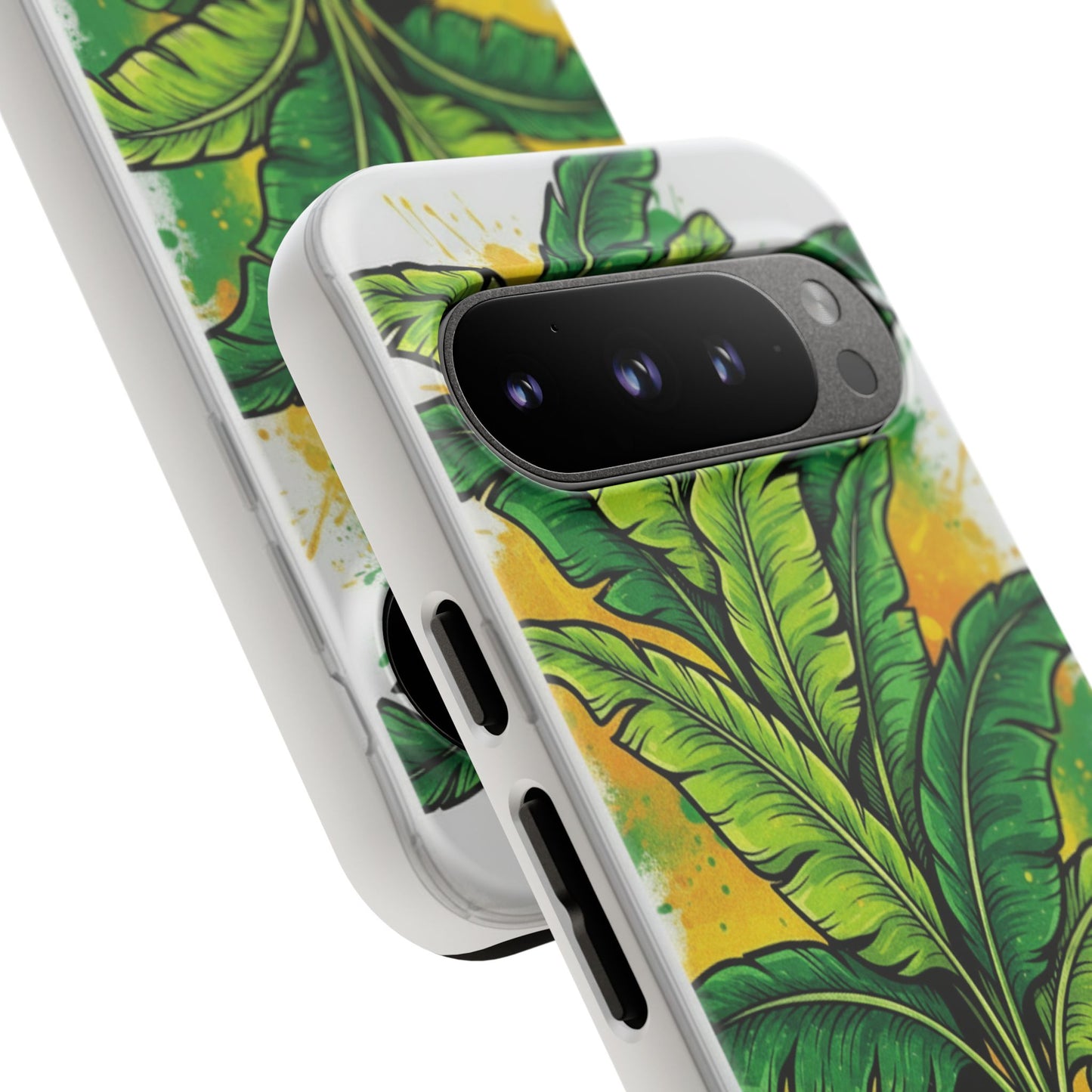 Tropical Banana Leaf Phone Case — Vibrant Green Plant Protector