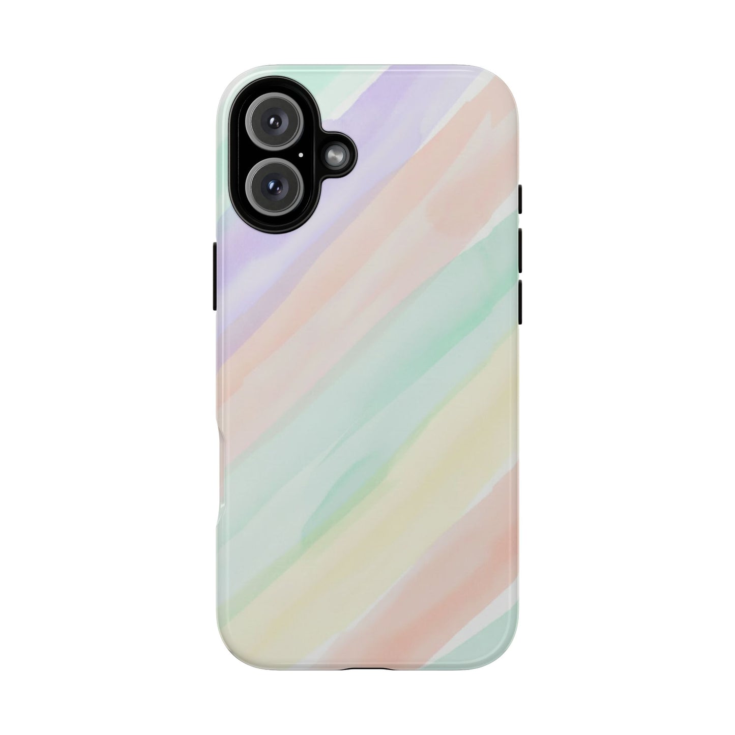 Pastel Watercolor Stripe Tough Phone Case