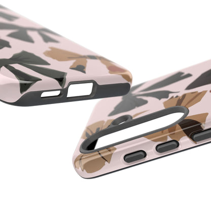 Bow Pattern Phone Case - Pink, Brown & Black Bows Protective Cover