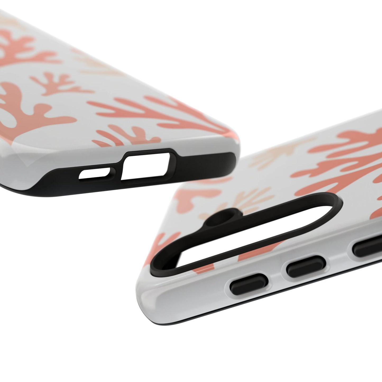 Coral Reef Pattern Tough Phone Case — Pink Beachy Protective Cover