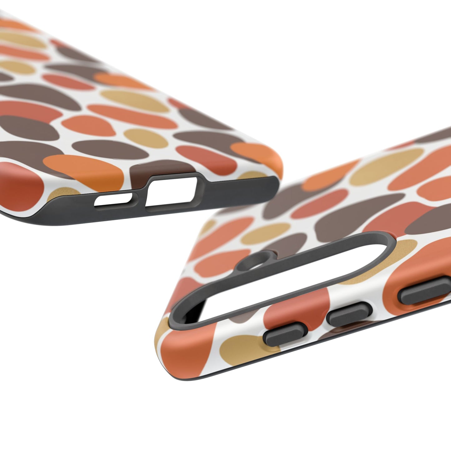 Phone Case — Retro Pebble Pattern in Warm Autumn Colors