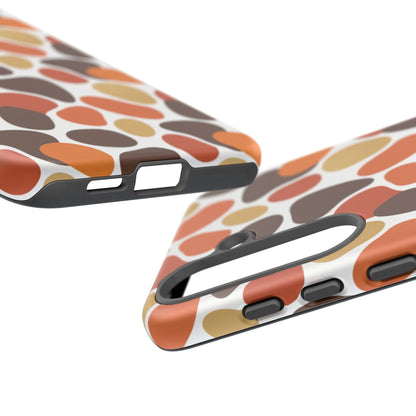 Phone Case — Retro Pebble Pattern in Warm Autumn Colors