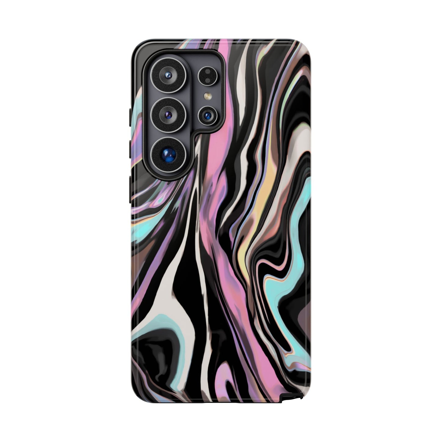 Abstract Marble Tough Phone Case — Pastel Swirl Protective Cover