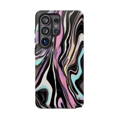 Abstract Marble Tough Phone Case — Pastel Swirl Protective Cover