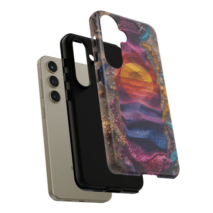 Phone Case — Colorful Sand Art Sunset Tough Protective Case