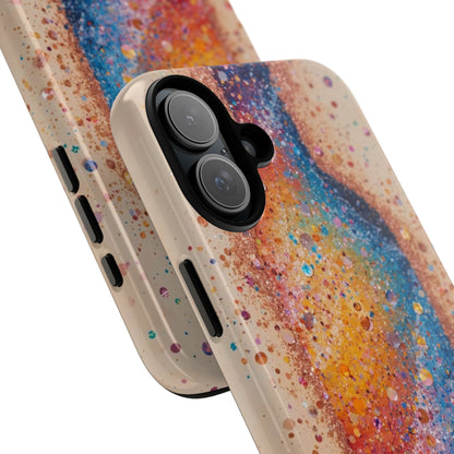 Galaxy Bottle Tough Phone Case — Colorful Nebula Splash iPhone Cover