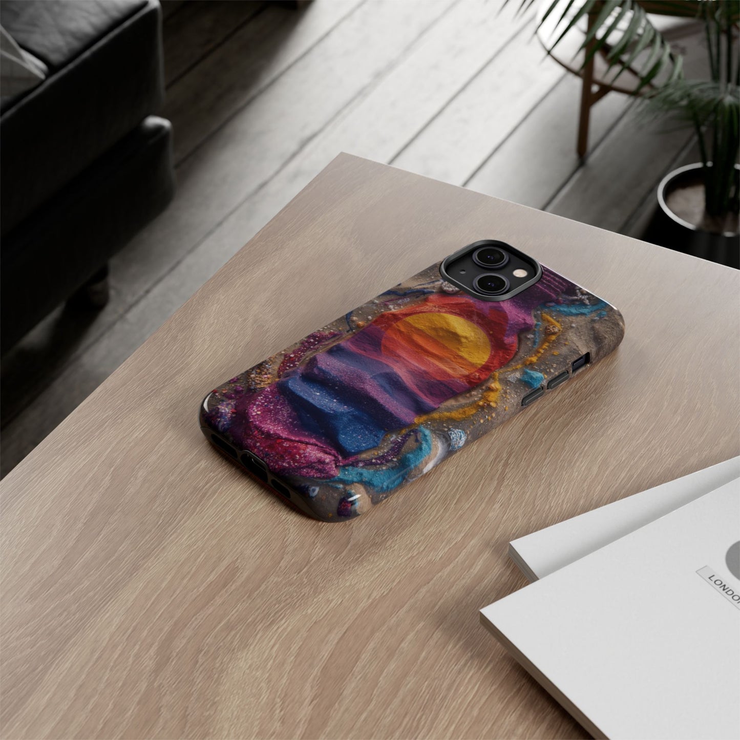 Phone Case — Colorful Sand Art Sunset Tough Protective Case