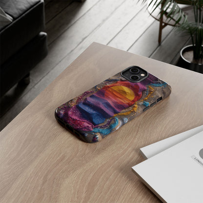 Phone Case — Colorful Sand Art Sunset Tough Protective Case