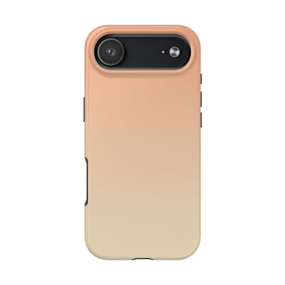 Gradient Tough Phone Case — Peach Ombre Protective Cover