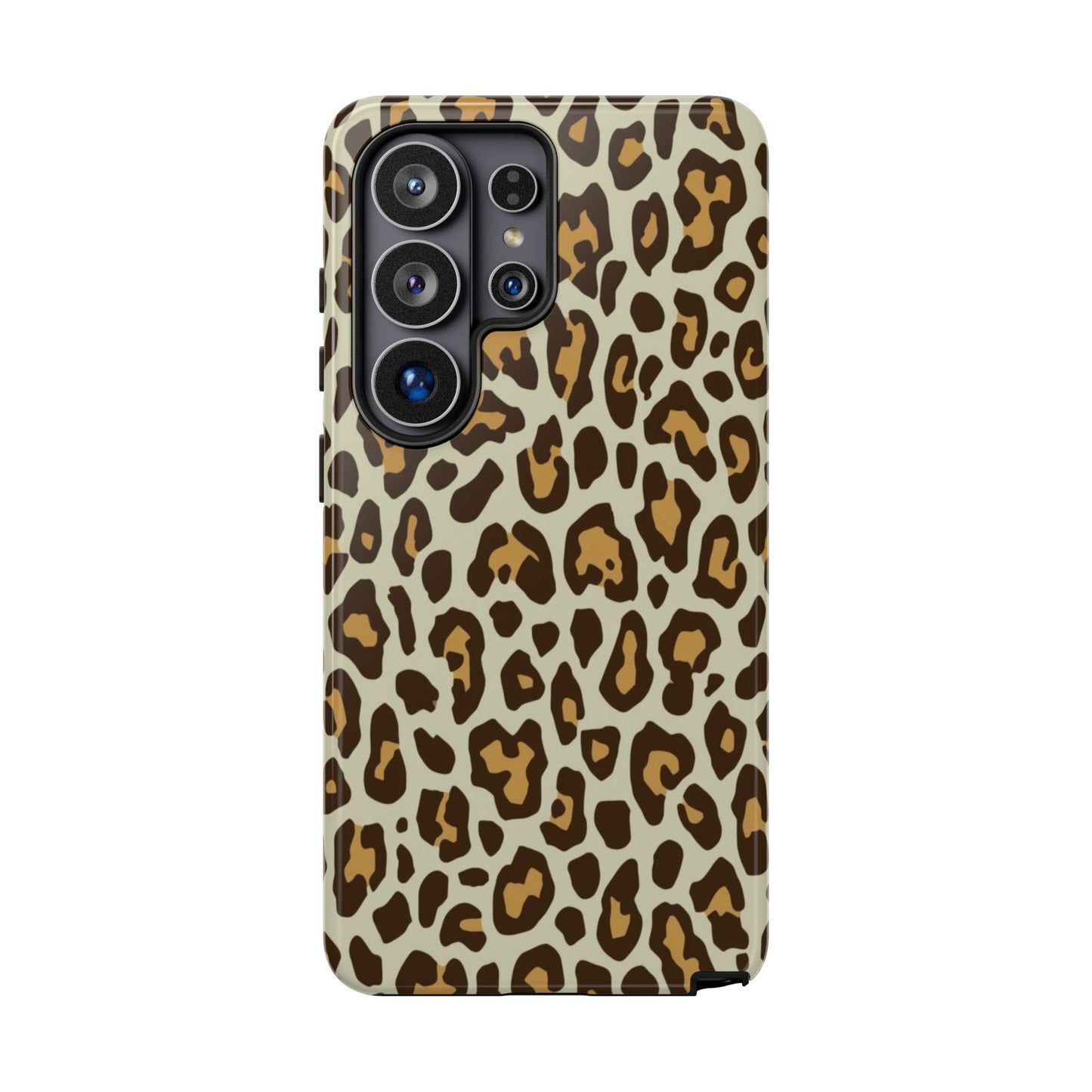 Leopard Print Tough Phone Case — Durable Protective Animal Print Case