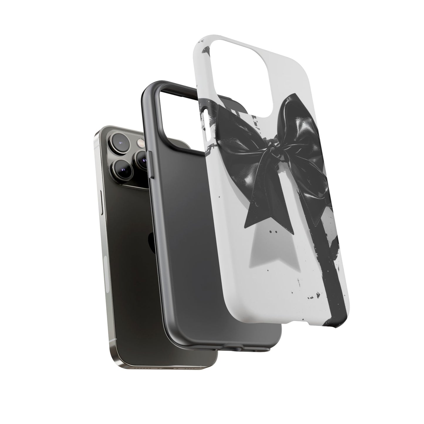 Phone Case — Black Bow Graphic Protective Cover