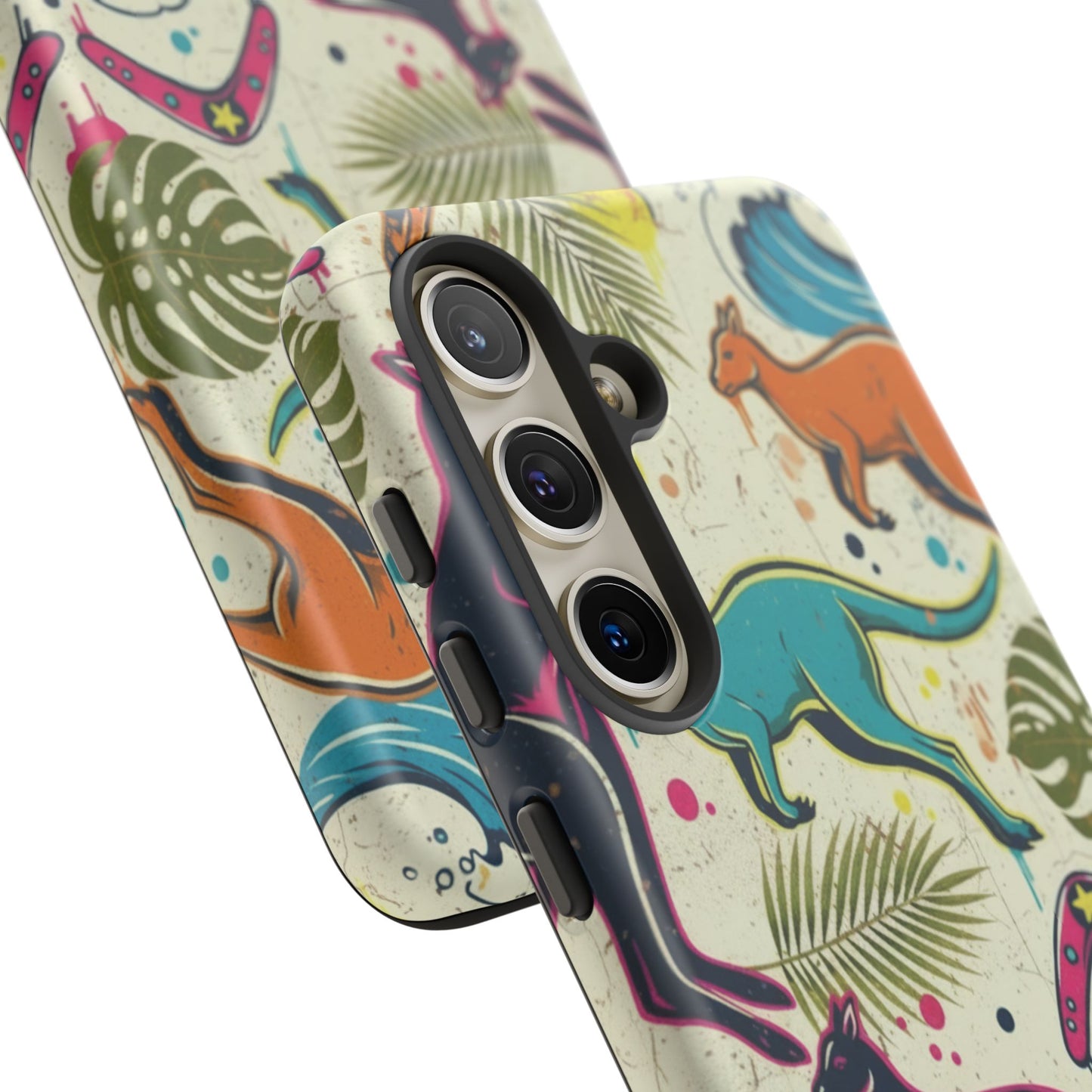Tough Cases — Colorful Surfing Kangaroo Phone Case