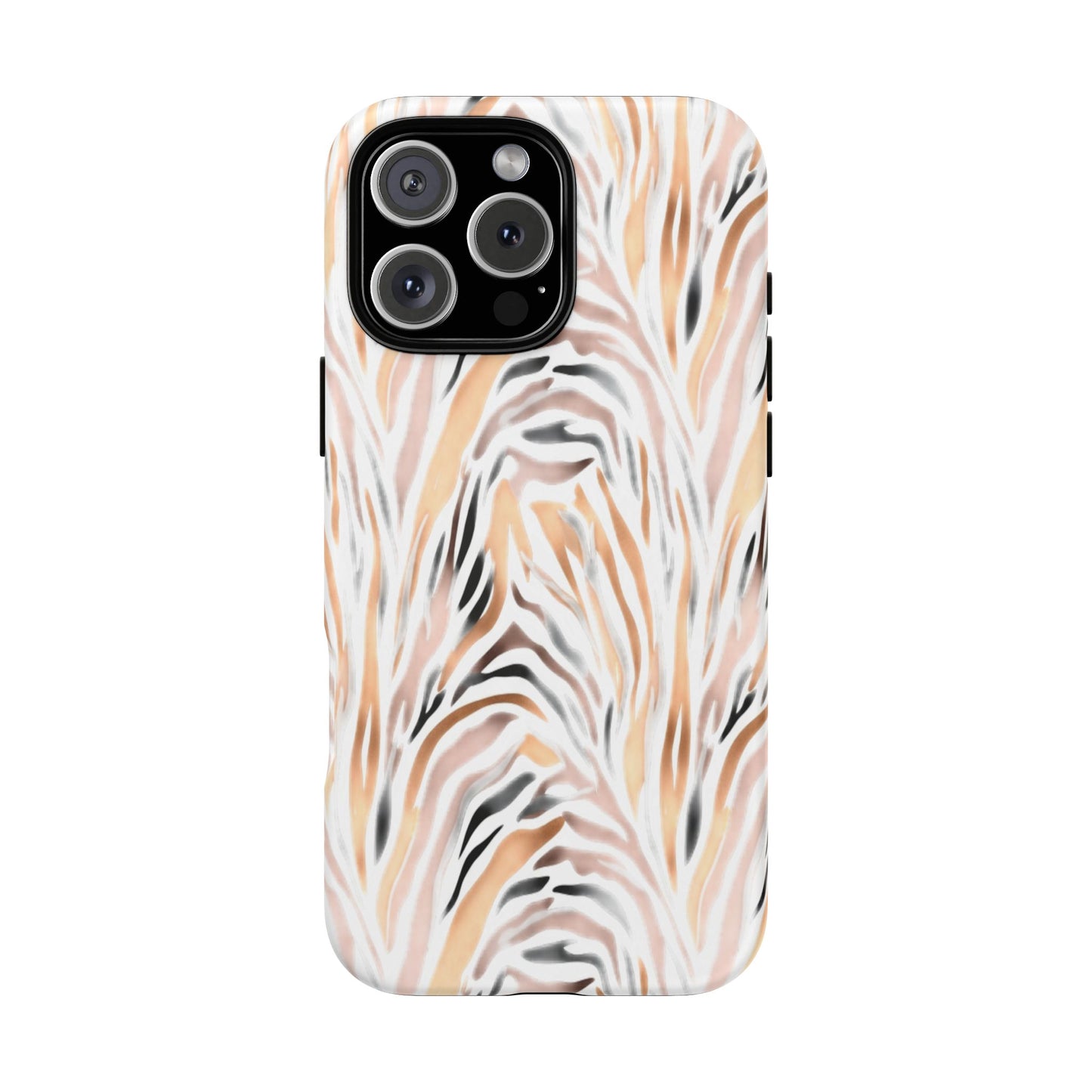 Tough Case — Neutral Watercolor Tiger Stripe Phone Case