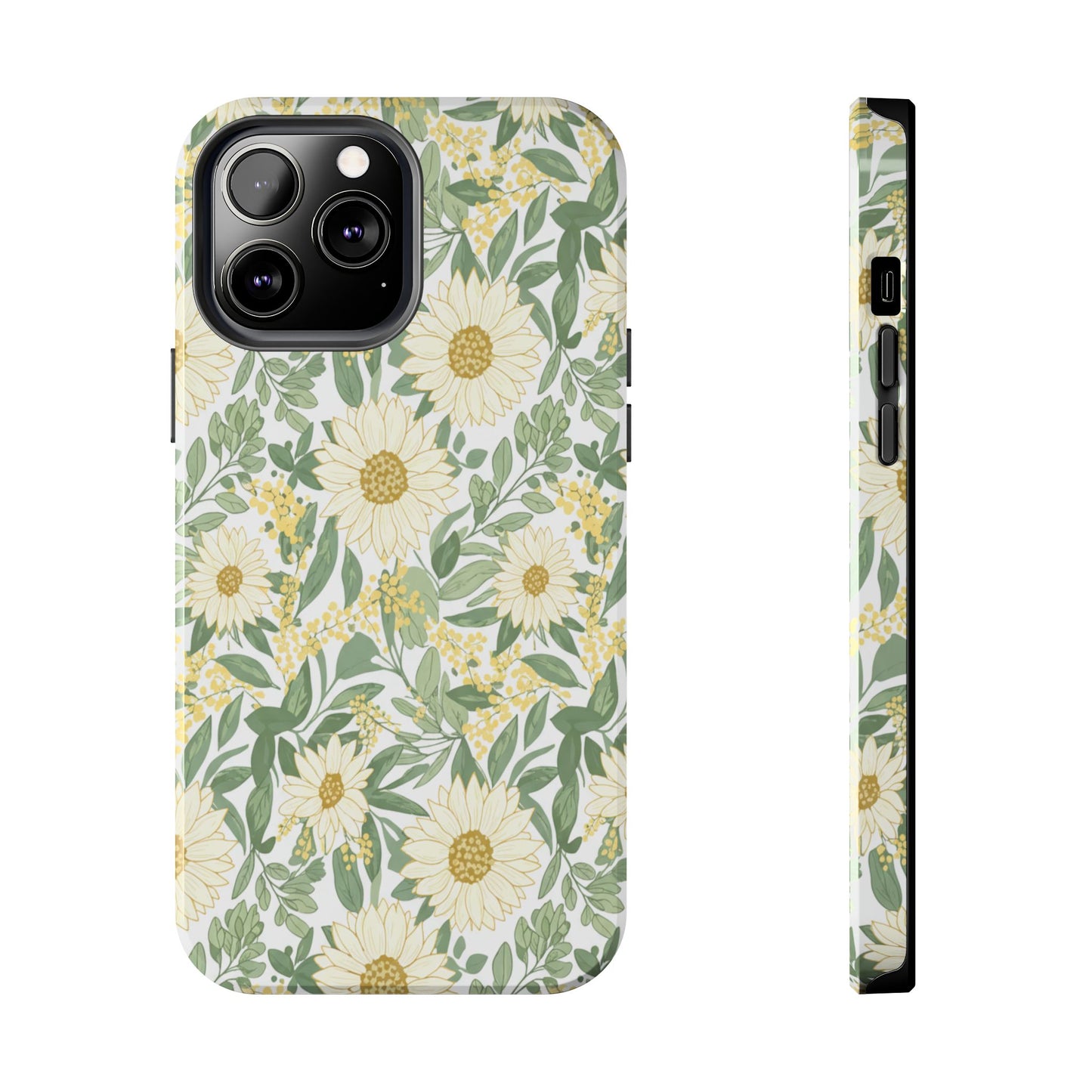 Daisy Meadow Tough Phone Case — Floral Protective Phone Cover