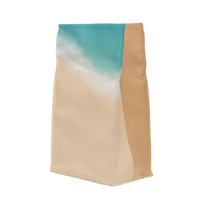 Sand Beach Polyester Lunch Bag, Eco-Friendly, Beach Day Essentials, Picnic, Back to School, Vibrant Summer Vibe