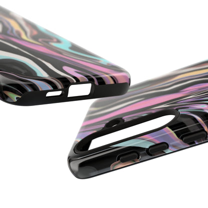 Abstract Marble Tough Phone Case — Pastel Swirl Protective Cover