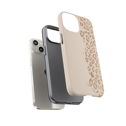 Phone Case – Beige Leopard Print Protective Cover